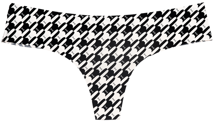 Meowstooth Kitty Cat Laser Cut No Show Thong