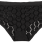 Peek-A-Boo Jacquard Seamless Boyshort in Black or Peach