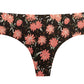 Floral Burst Laser Cut No Show Thong