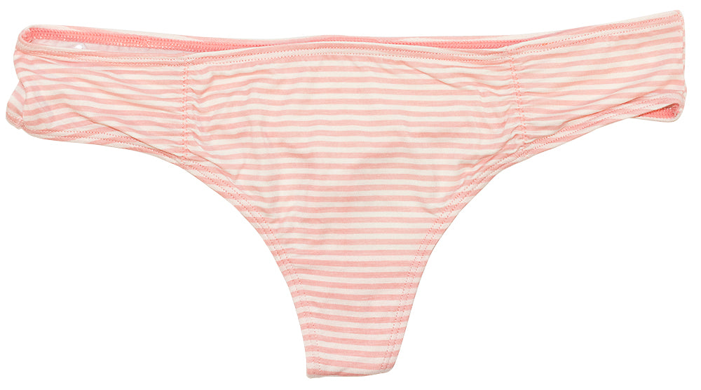 Pretty Pink Striped Modal Thong