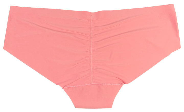 Pretty Pink Ruched Back Invisible Laser Cut Hipster