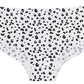 Black and White Dot Laser Cut No Show Hipster