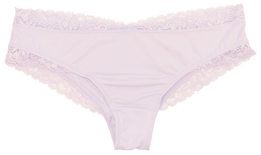 Microfiber and Lace Cheeky Panty